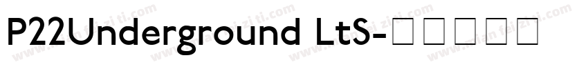 P22Underground LtS字体转换